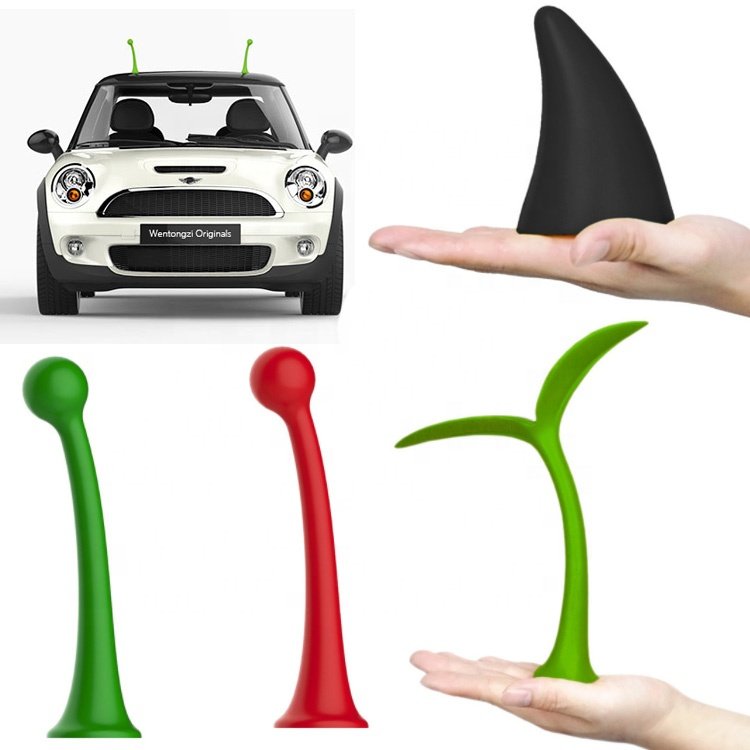 Universal Car Roof Sticker Refit Accessories 3D Small Sapling Devil Horn 3M Decal Car Decorative Anti-collision Easy to Find Car